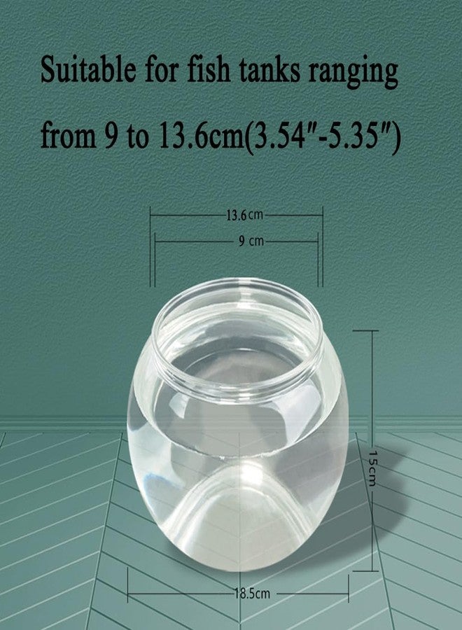HIERYAN Circular Fish Tank Filter, Aquarium Hang on Filter, Small Fish Tank with Biochemical Sponge, Suitable for a Circular Tank with a Diameter of 3.54″ - 5.35″ - Image 3
